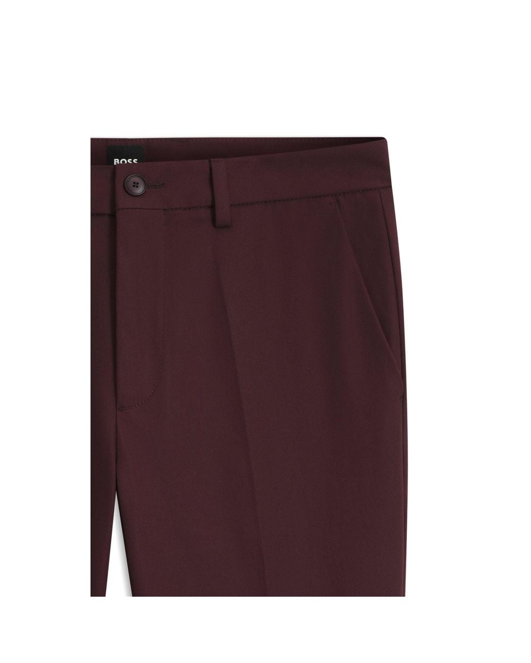 Boss Purple Slim-Fit Trousers for men