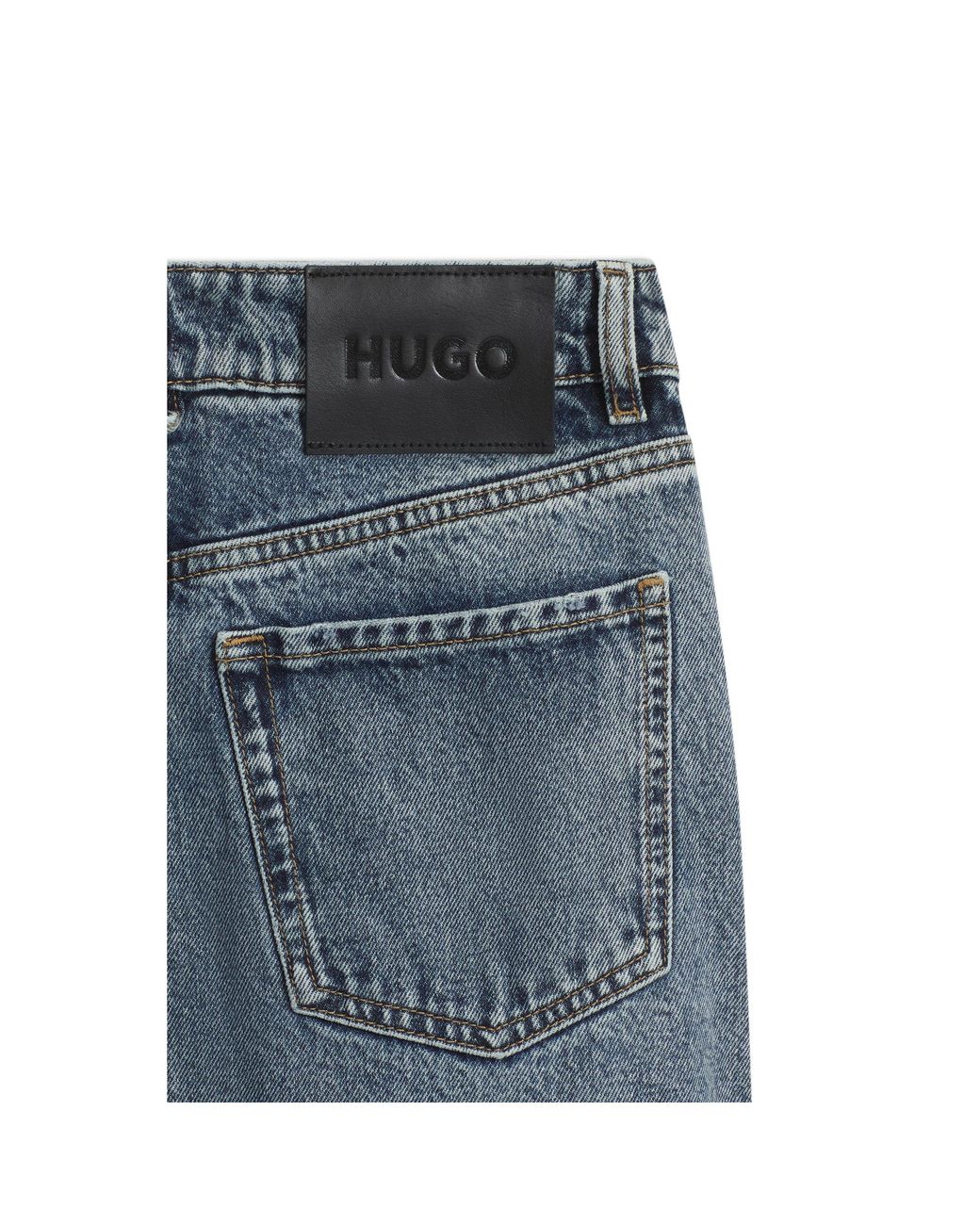 HUGO Blue Barrel-Fit Jeans