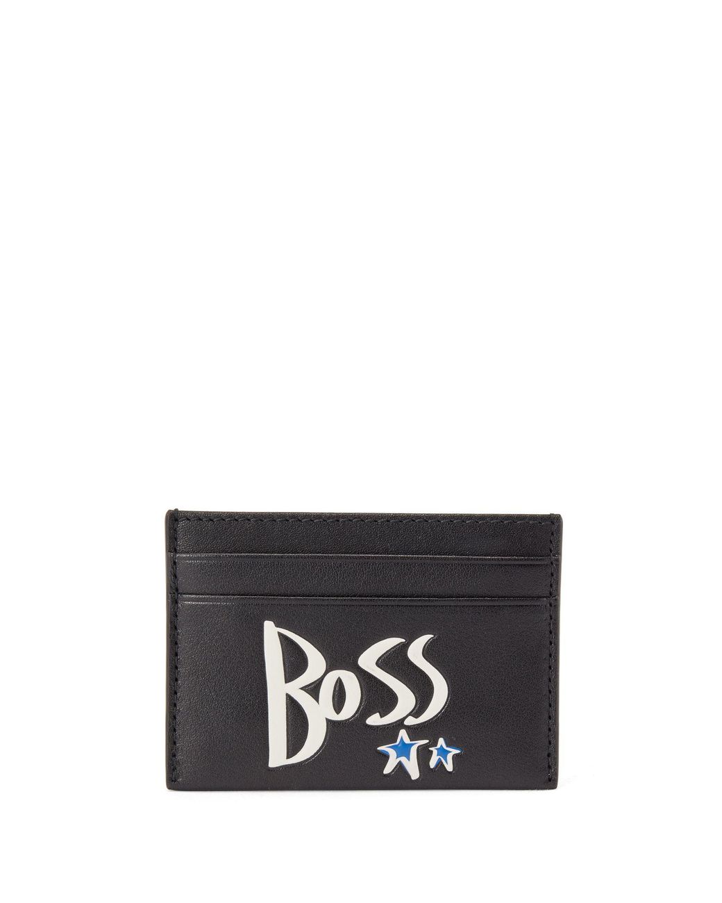 BOSS by Hugo Boss Synthetic Leather Card Holder With Stars And Logo in ...