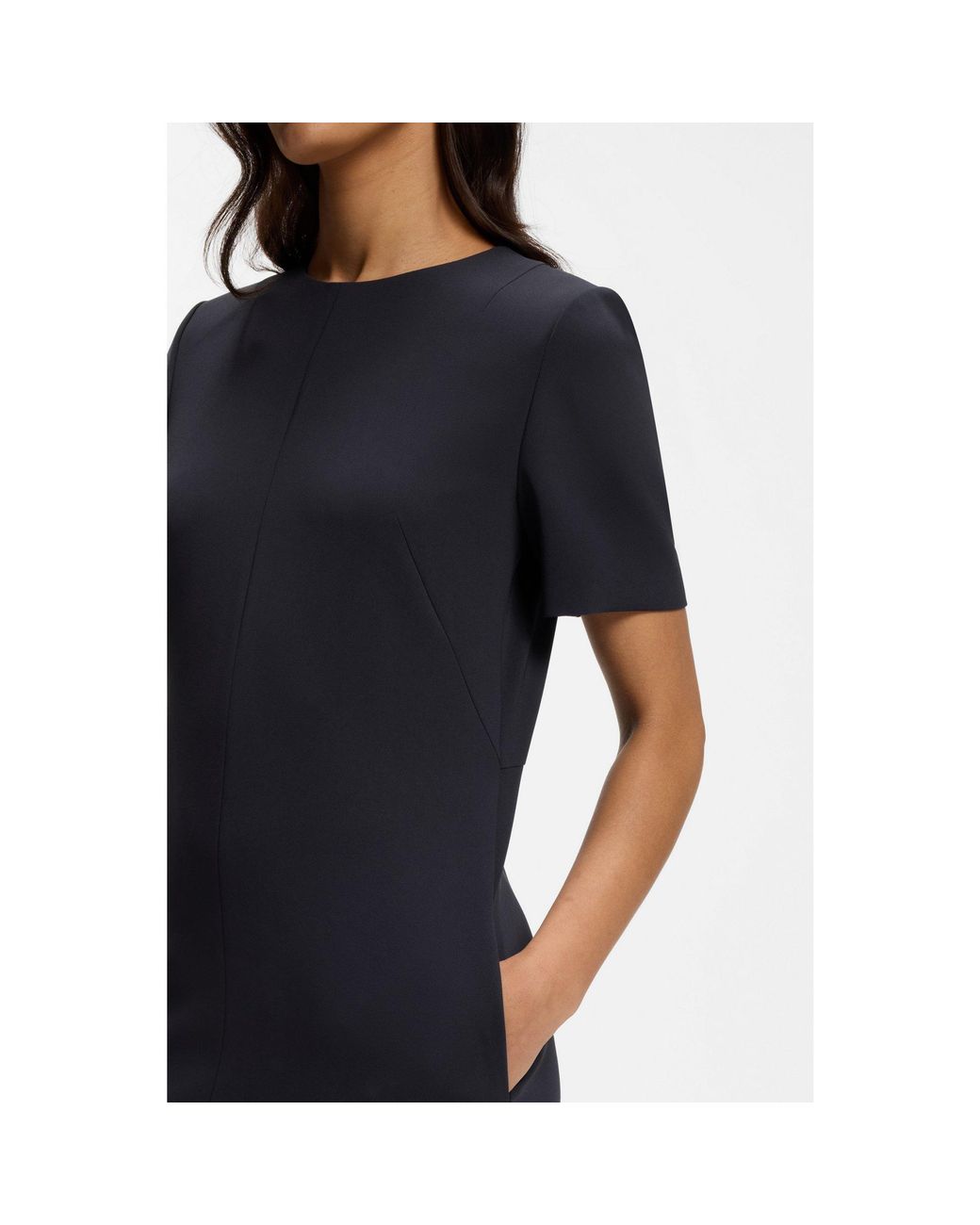 Boss Black Short-Sleeved Dress