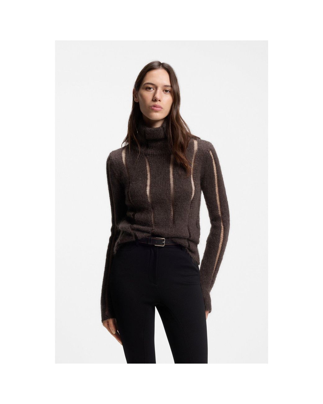 Boss Black Mohair-Blend Sweater