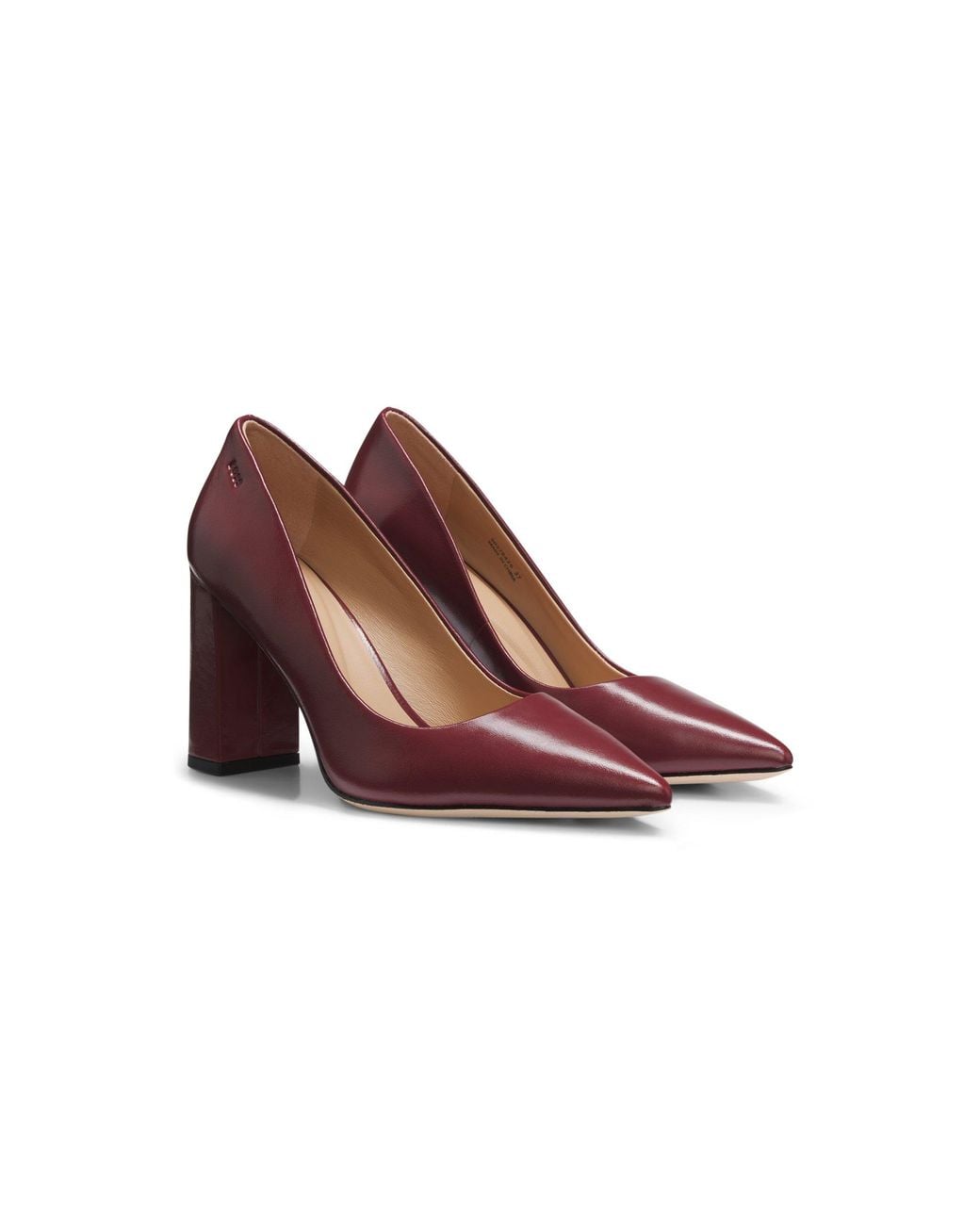 Boss Brown Leather Pumps