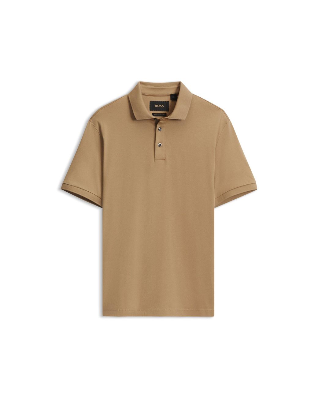 Boss Natural Mercerised-Cotton Polo Shirt for men