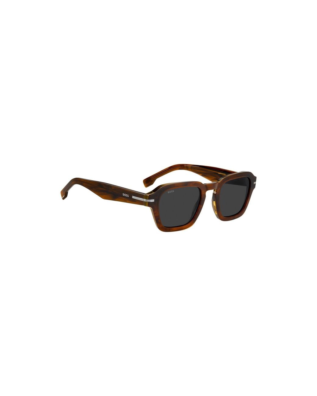Boss Black Patterned-Acetate Sunglasses With-Tone Trims for men