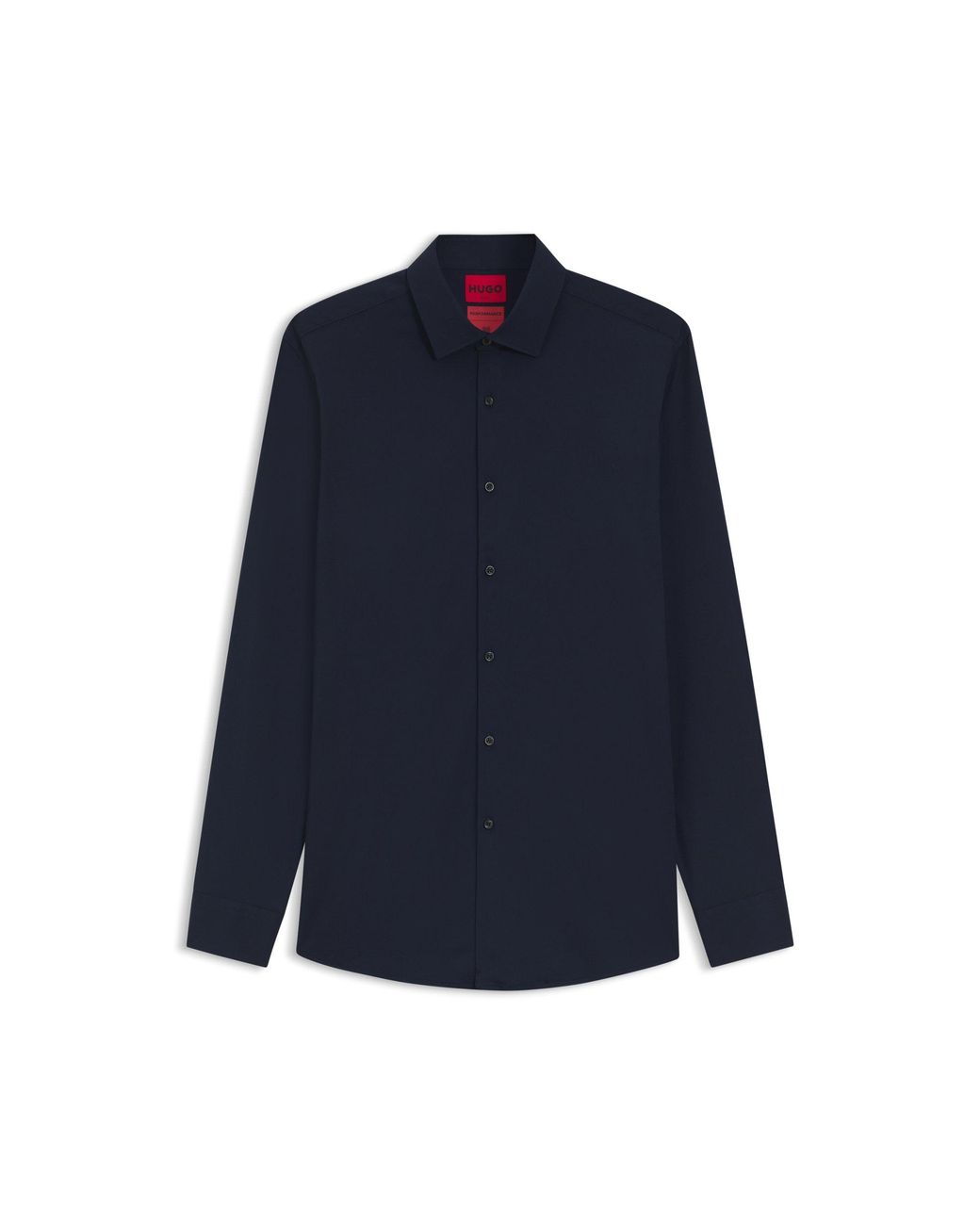 HUGO Blue Slim-Fit Shirt for men