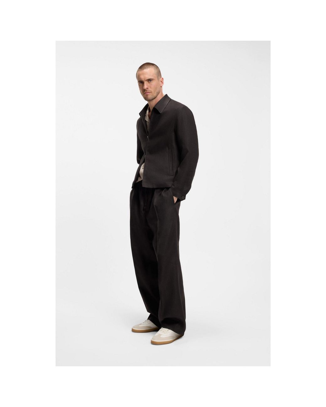 Boss Black By Beckham Relaxed-Fit Linen Jacket for men