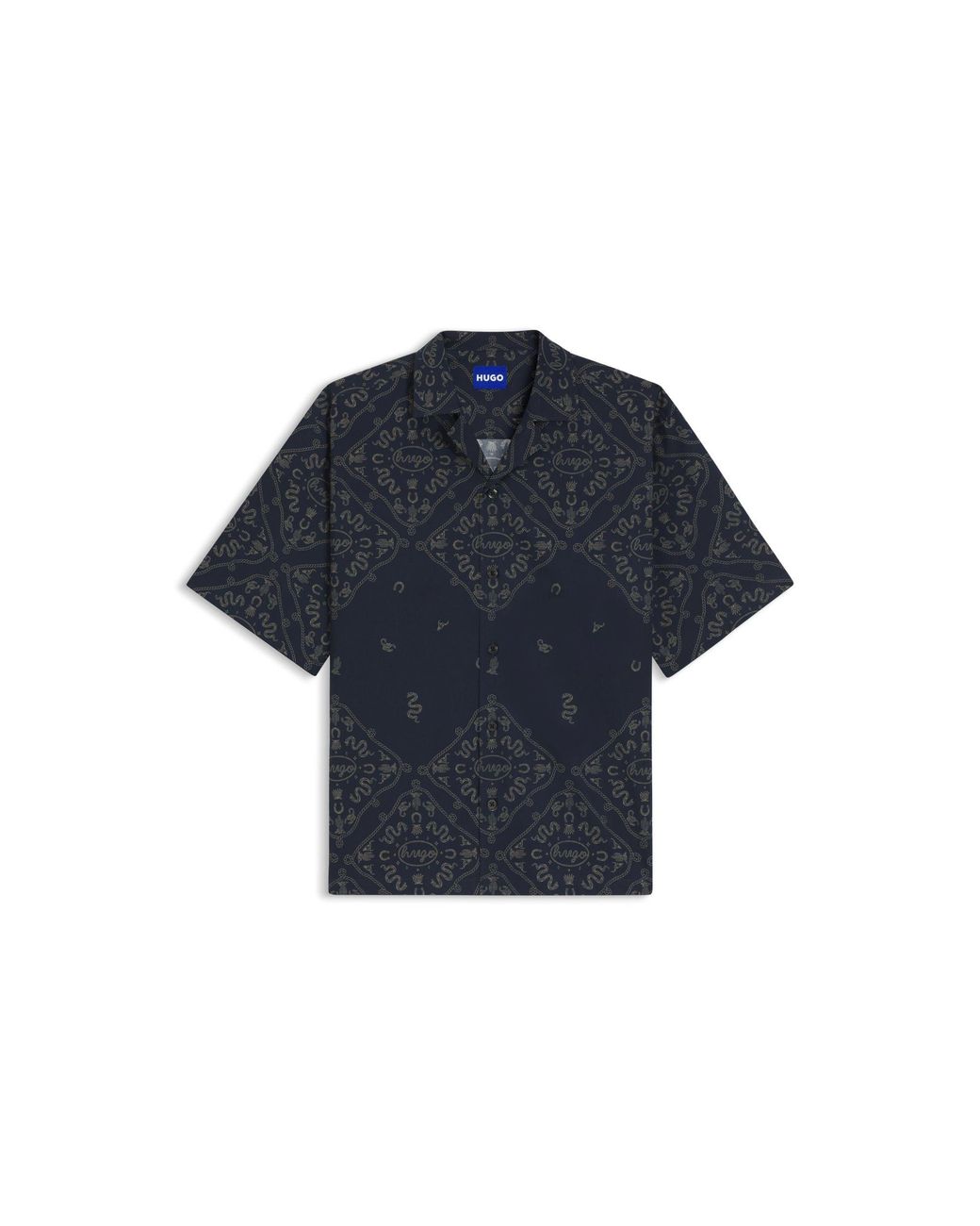 HUGO Blue Relaxed-Fit Shirt for men