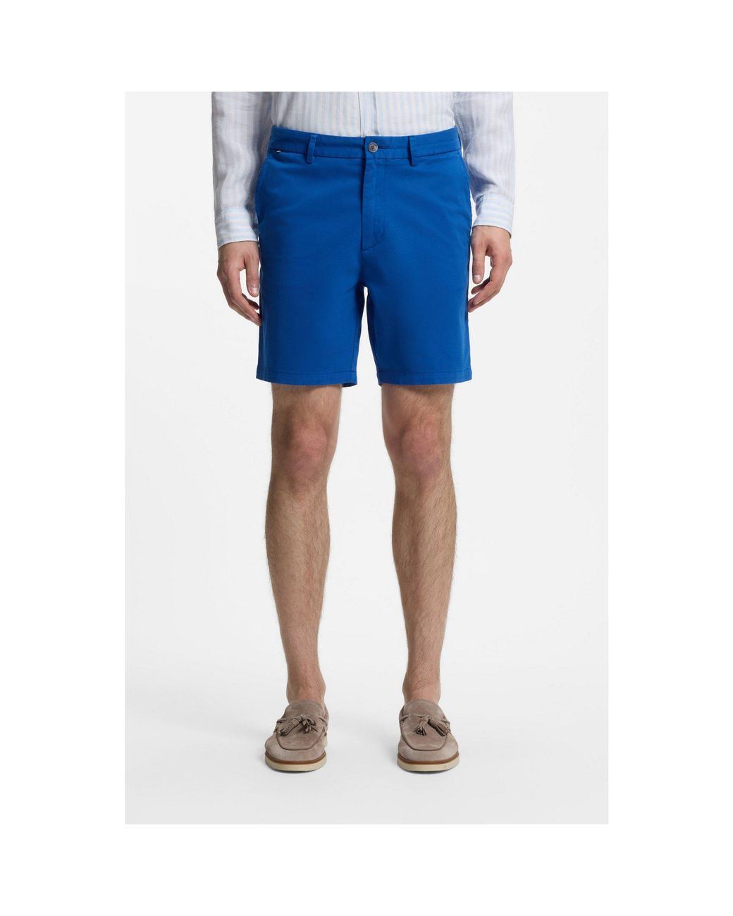 Boss Blue Modern-Fit Shorts for men