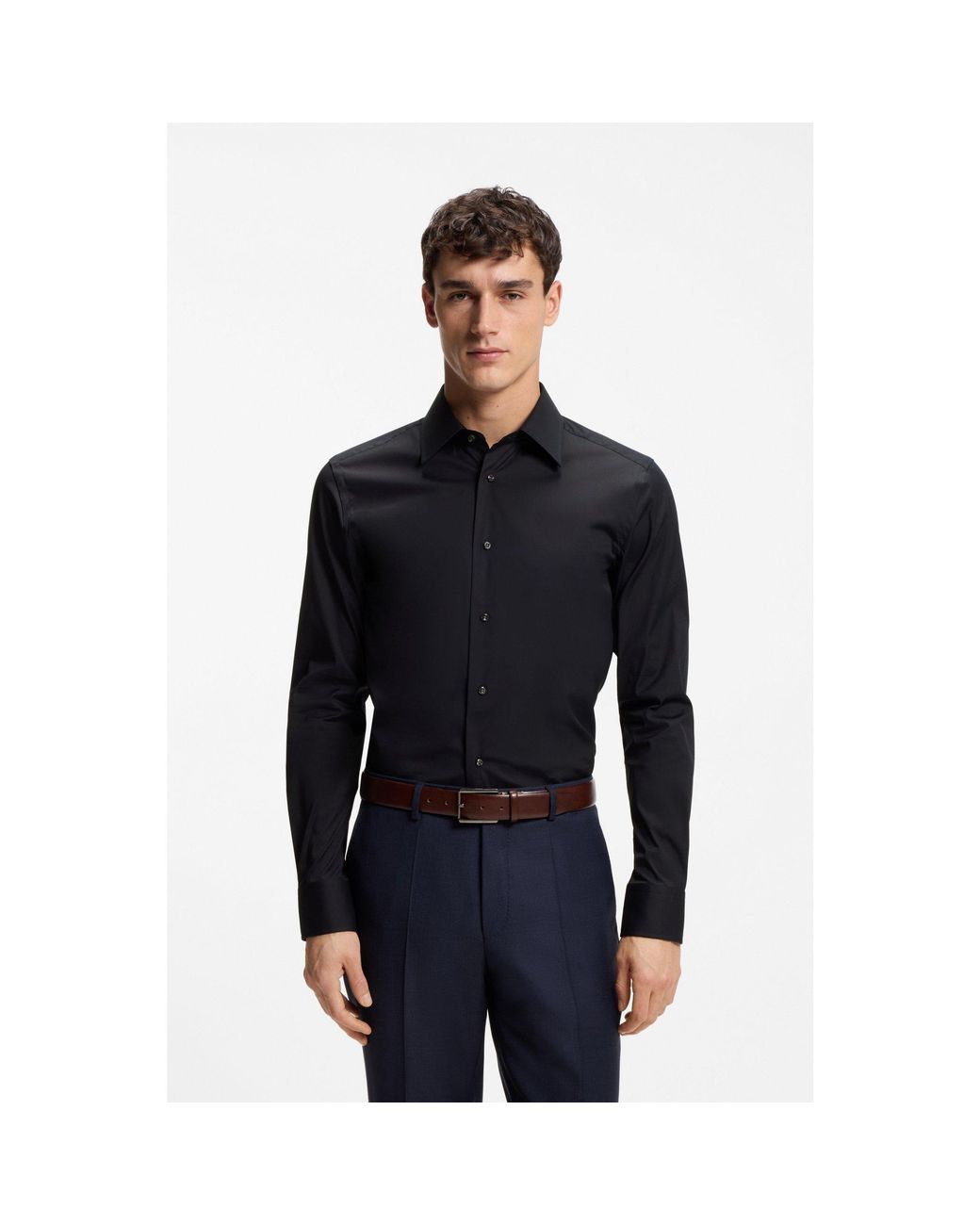 Boss Blue Slim-Fit Shirt for men