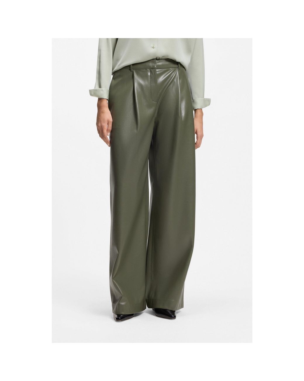 Boss Green Wide-Leg Trousers