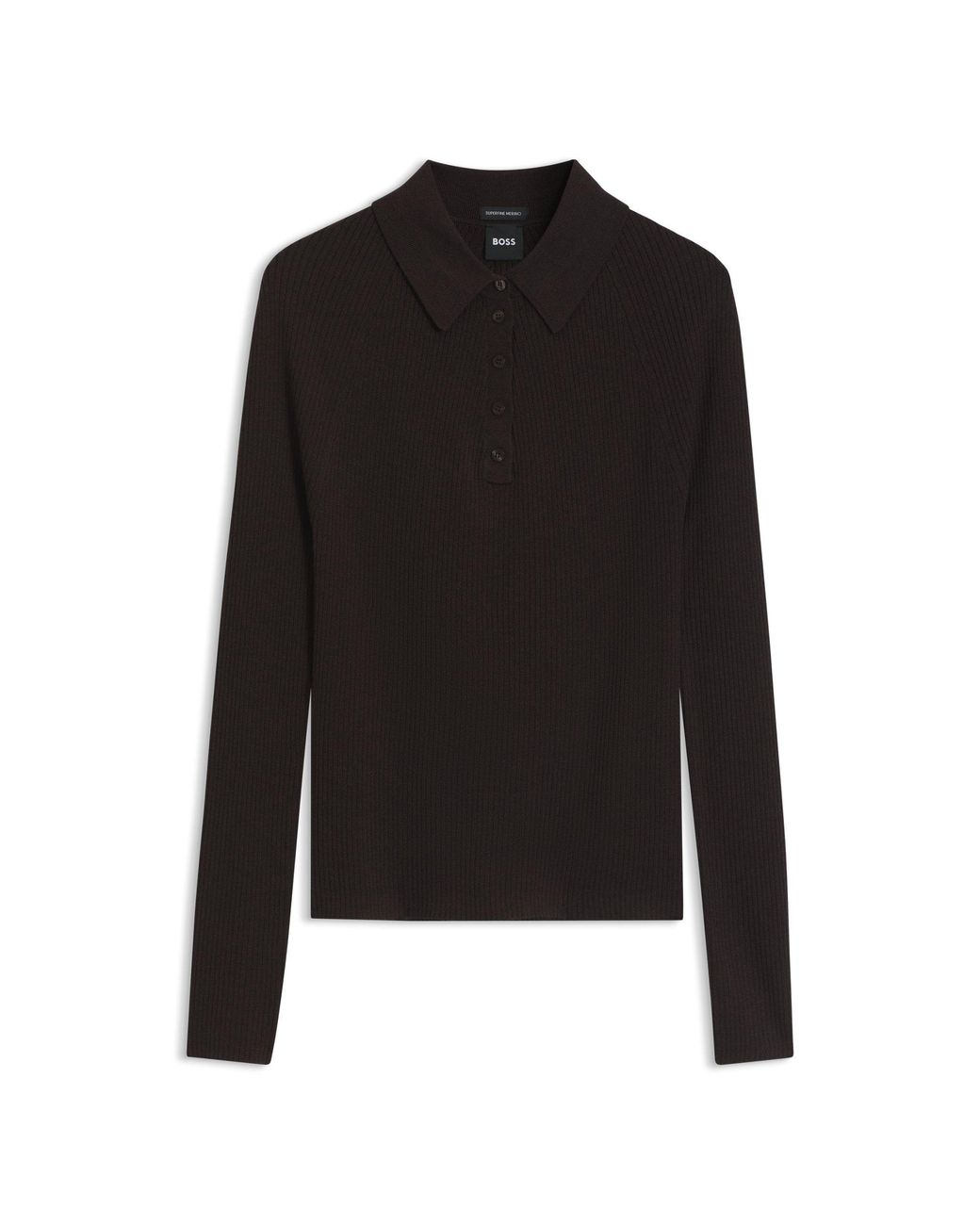 Boss Black Fitted Polo Sweater