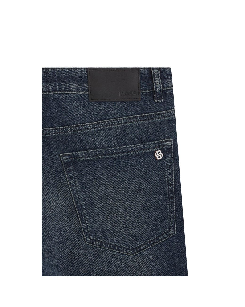 Boss Blue Maine Regular-Fit Jeans for men