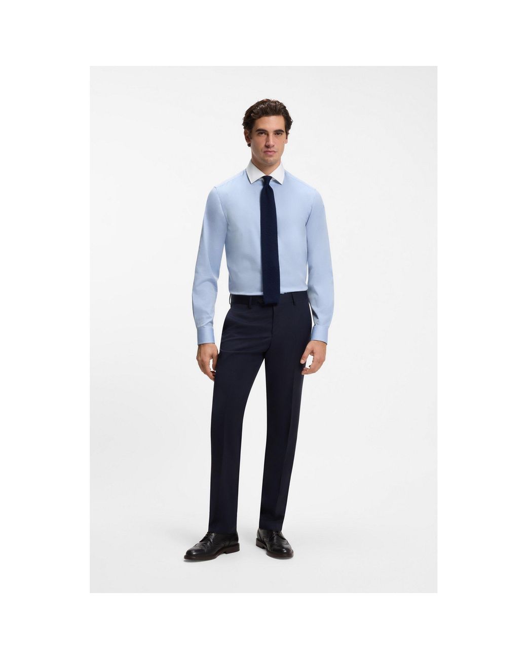 Boss Blue By Beckham Wool Tie for men