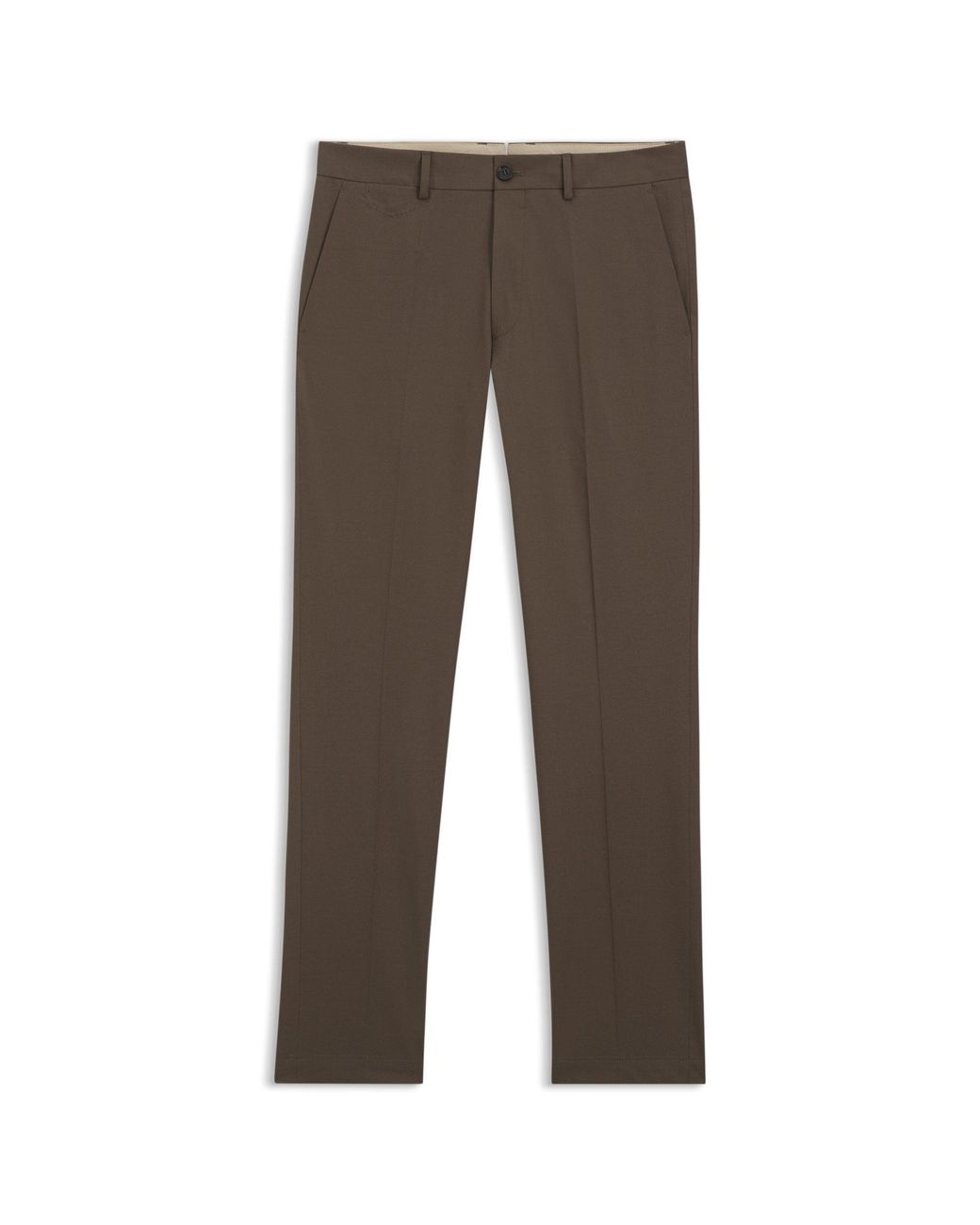 Boss Gray Slim-Fit Trousers for men