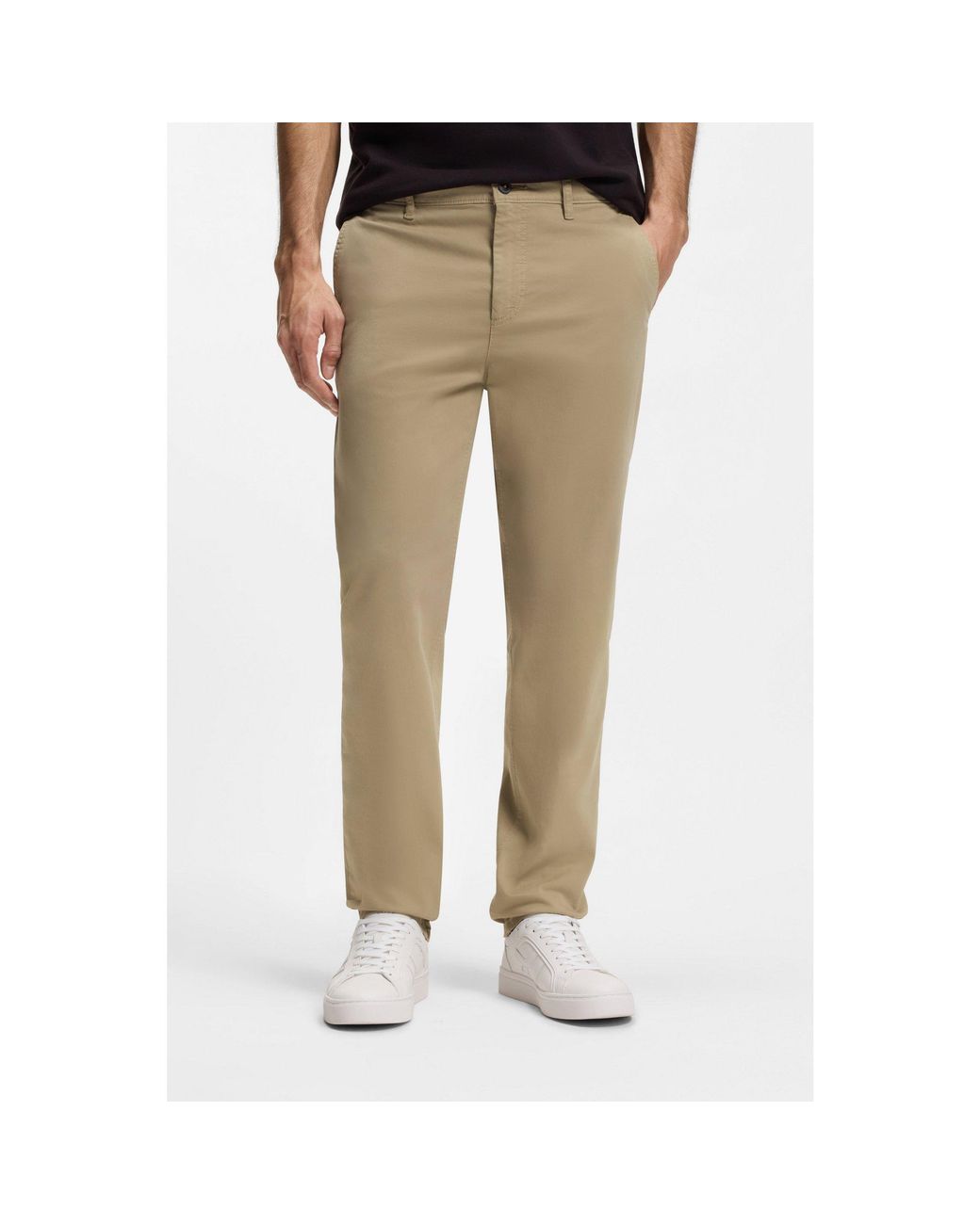 Boss Natural Tapered-Fit Chinos for men