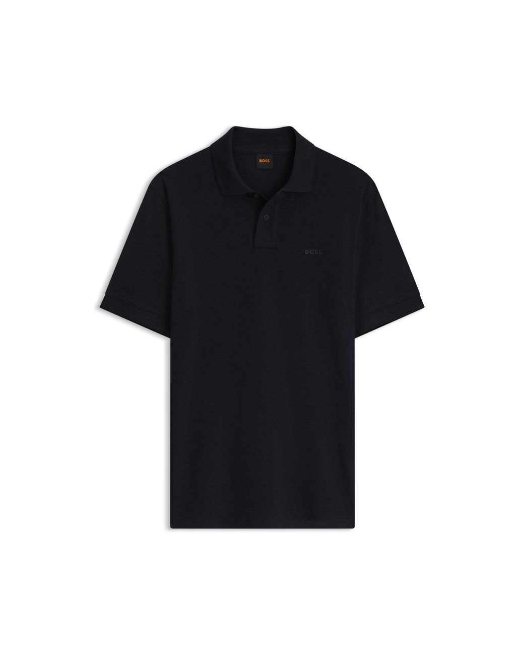 Boss Black Knit Polo Shirt for men
