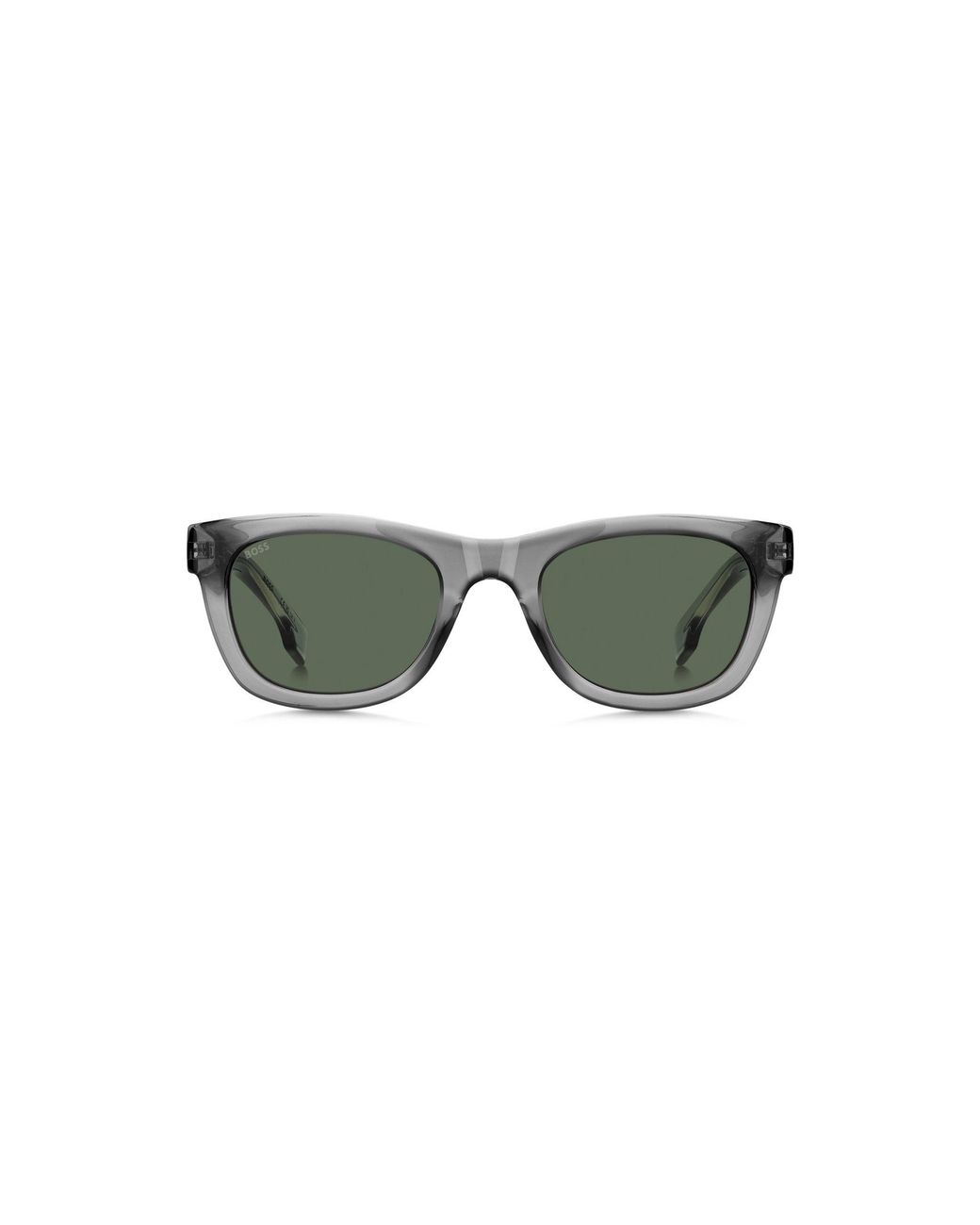 Boss Gray Acetate Sunglasses With 3D Logo for men