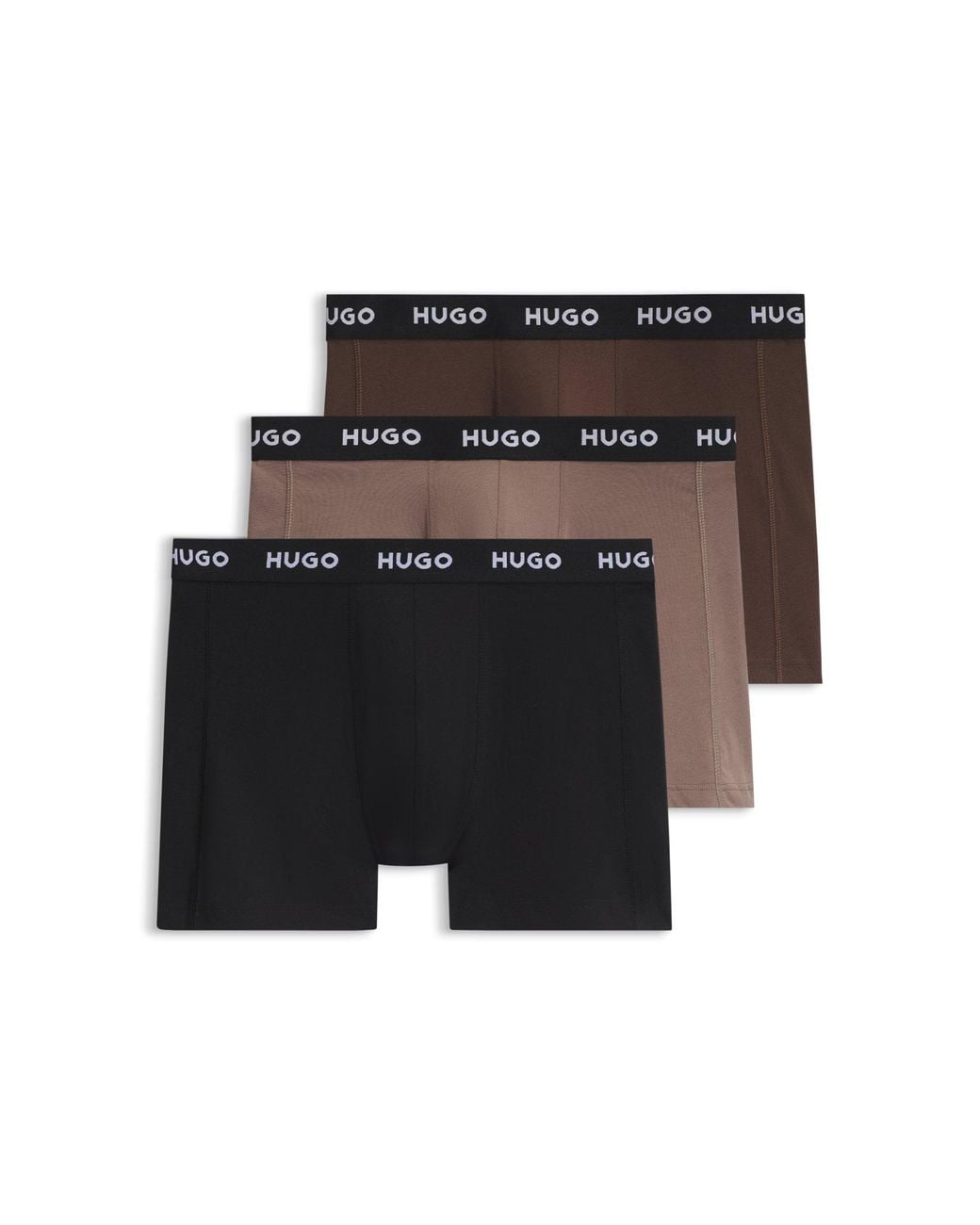 HUGO Set Van Drie Boxershorts in het Black voor heren