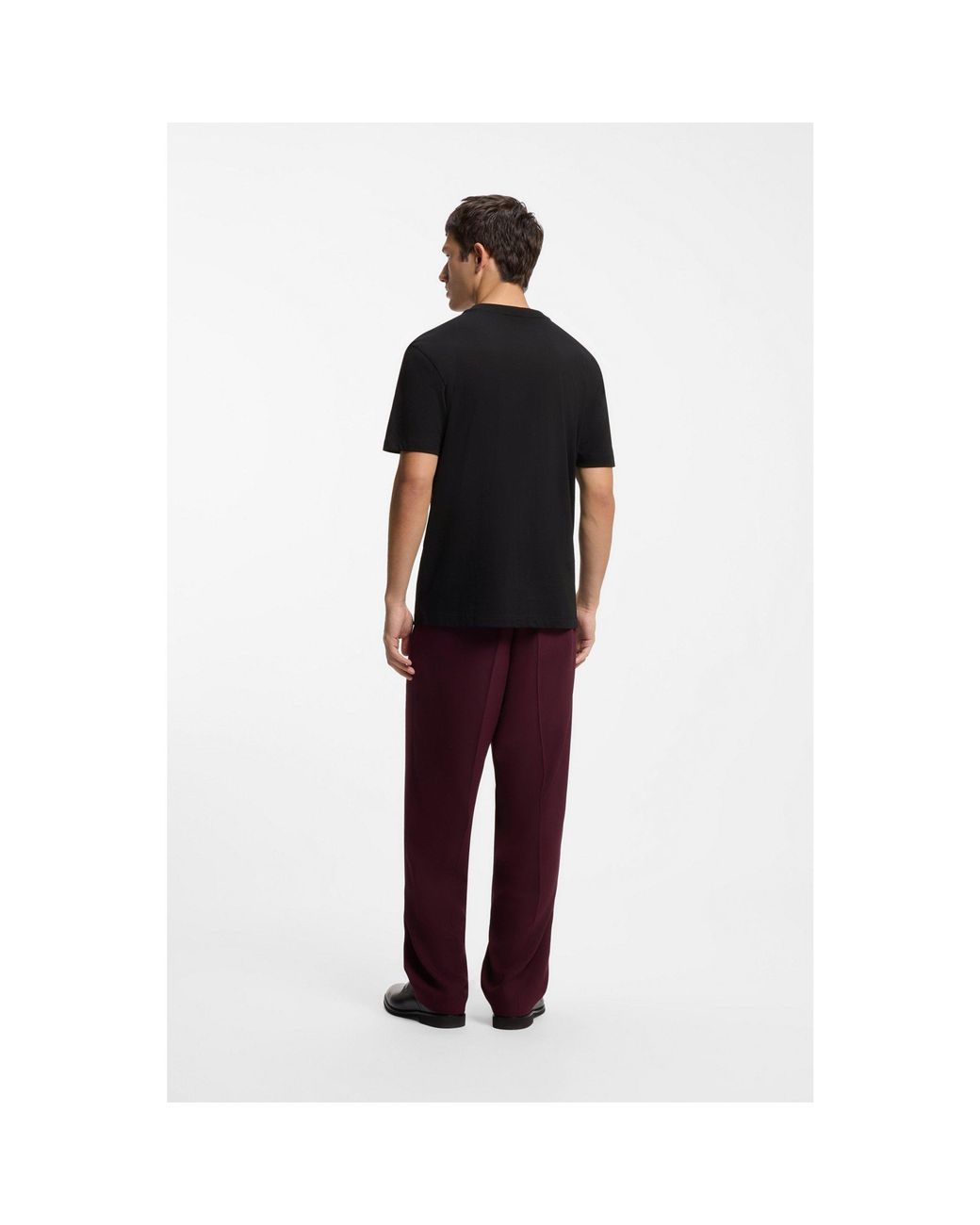 HUGO Black Relaxed-Fit T-Shirt for men