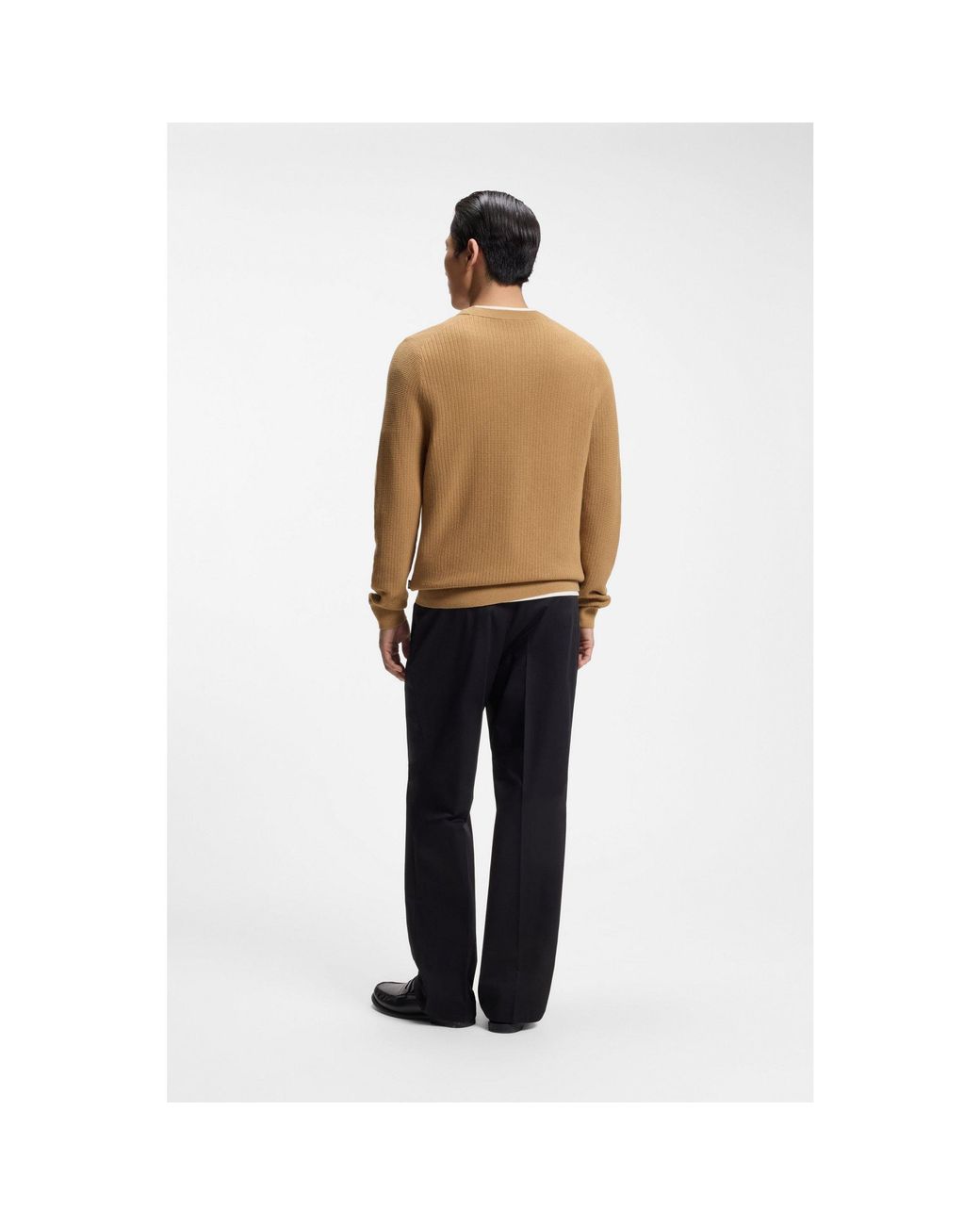 Boss Natural Knitted Sweater for men