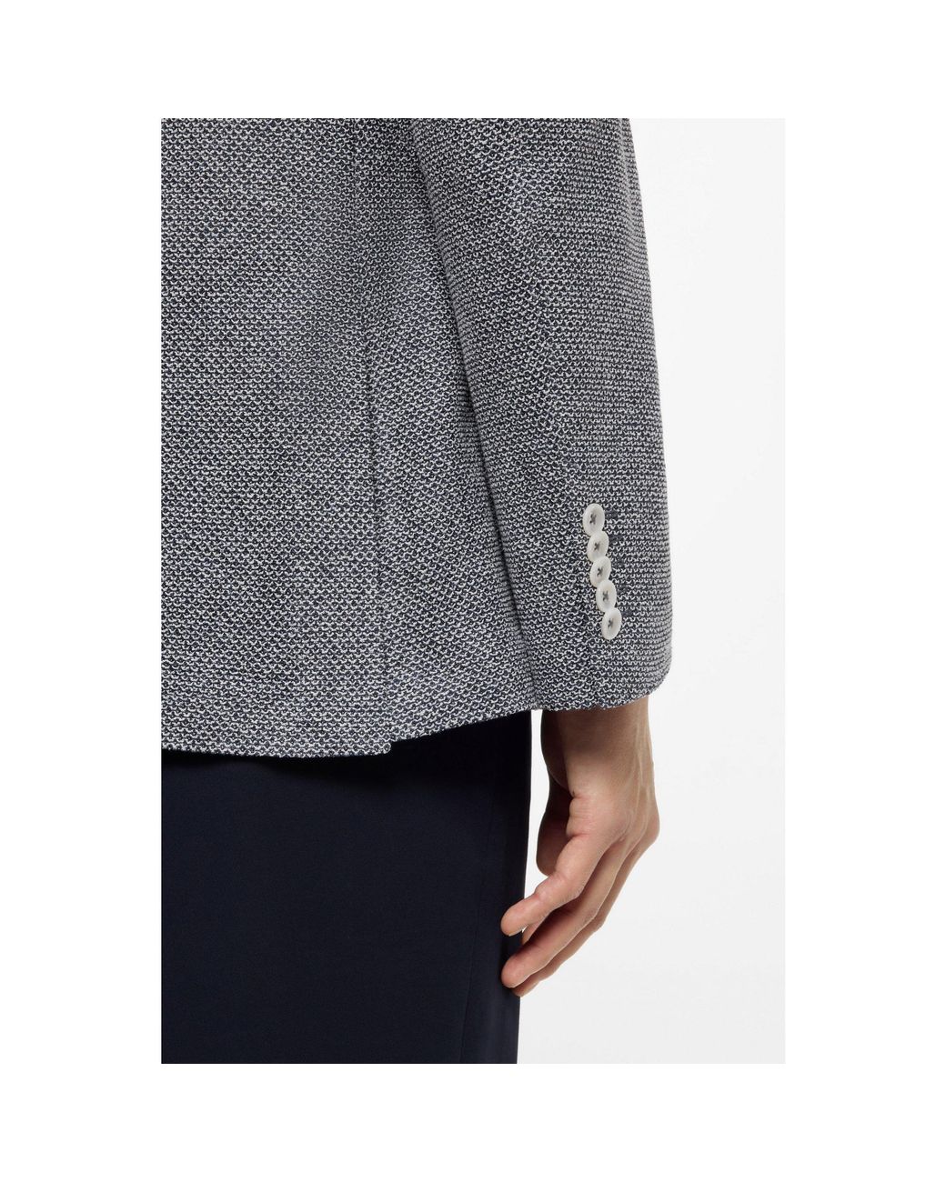 Boss Gray Regular-Fit Blazer for men