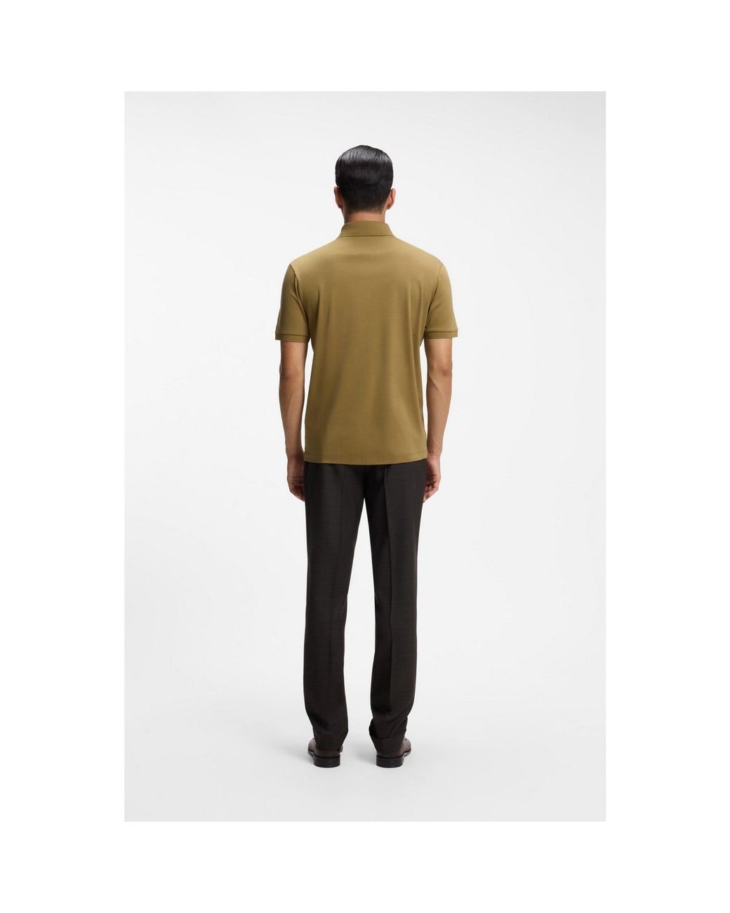 Boss Green Mercerised-Cotton Polo Shirt for men