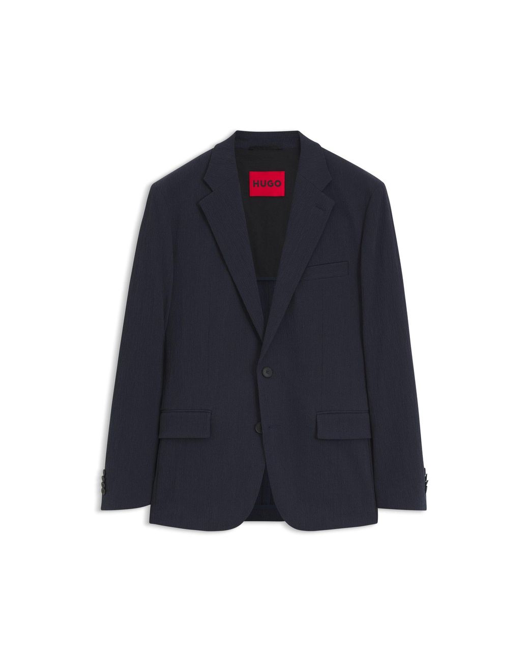 HUGO Blue Slim-Fit Suit Jacket for men