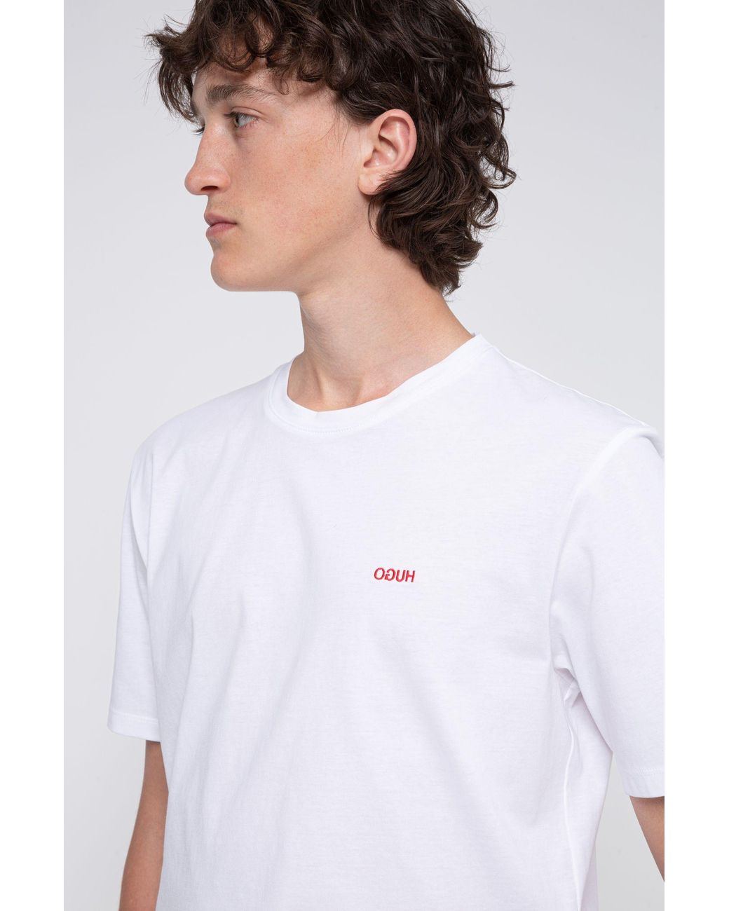 plain white hugo boss tshirt