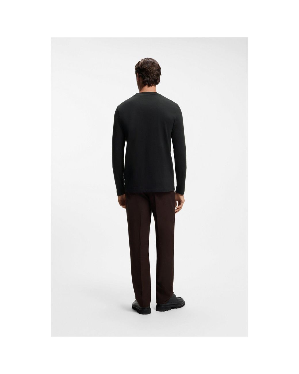 Boss Black Long-Sleeved T-Shirt for men