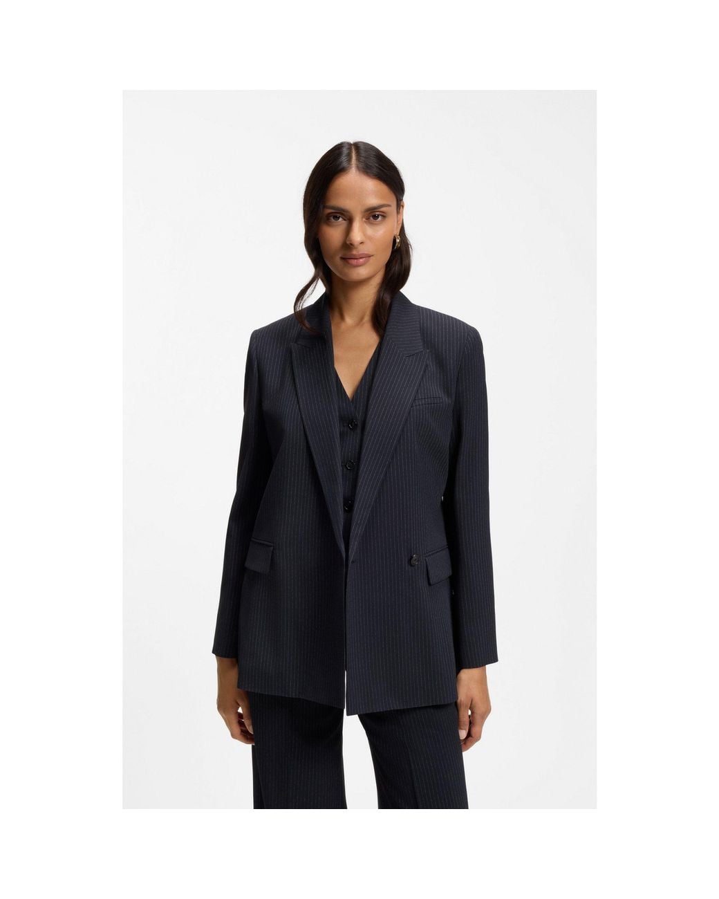Boss Blue Regular-Fit Blazer