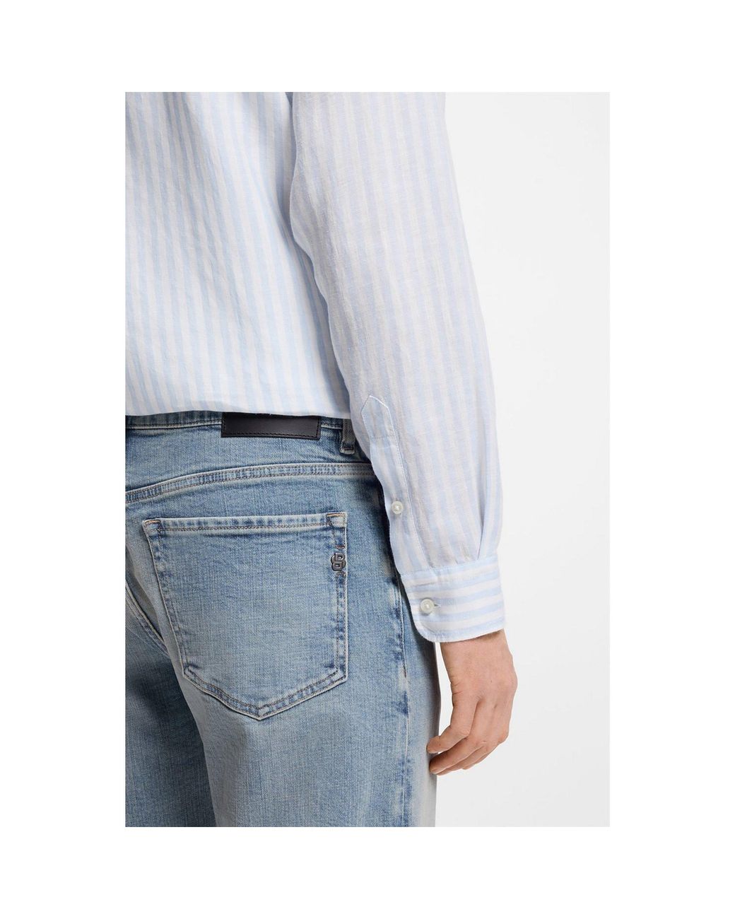 Boss White Regular-Fit Shirt for men