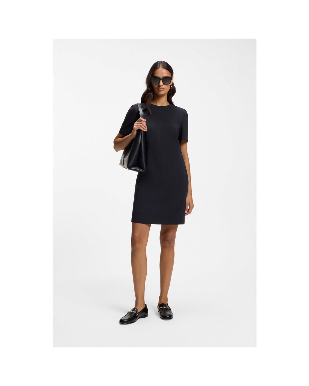 Boss Black Short-Sleeved Dress