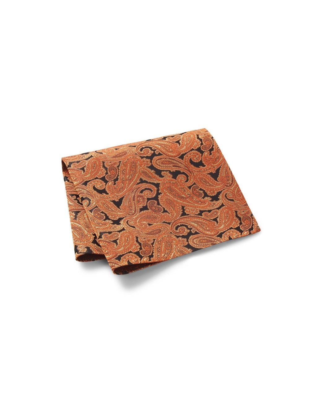Boss Brown Silk Pocket Square for men