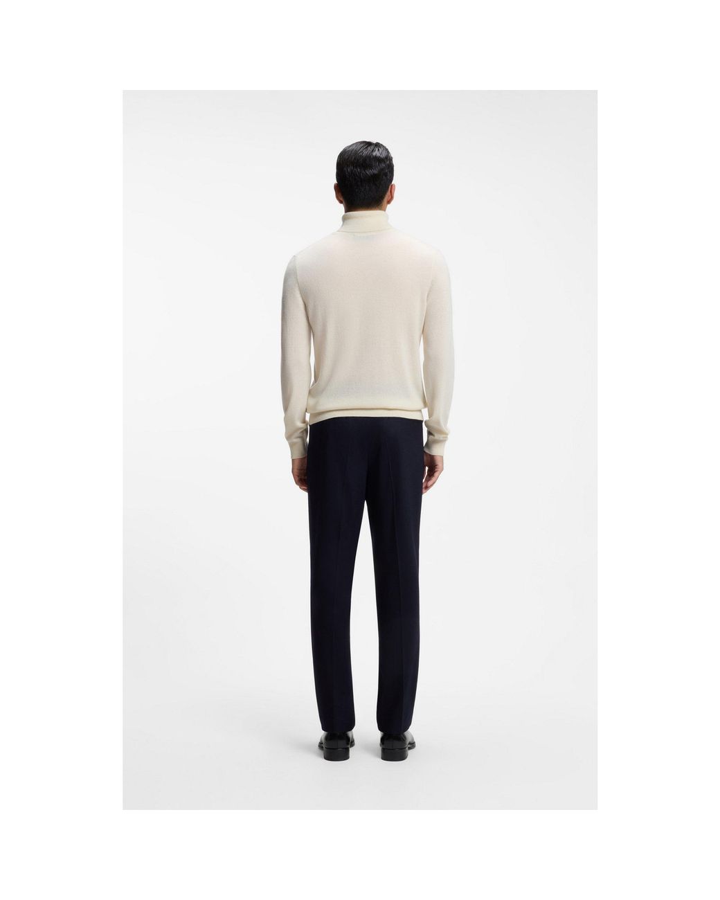 Boss Gray Rollneck Sweater for men