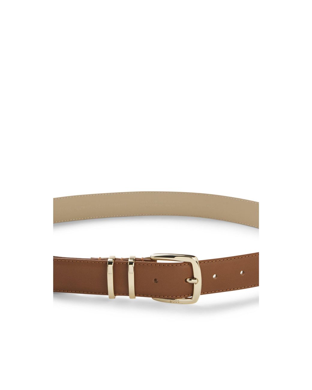 Boss Brown Italian-Leather Belt