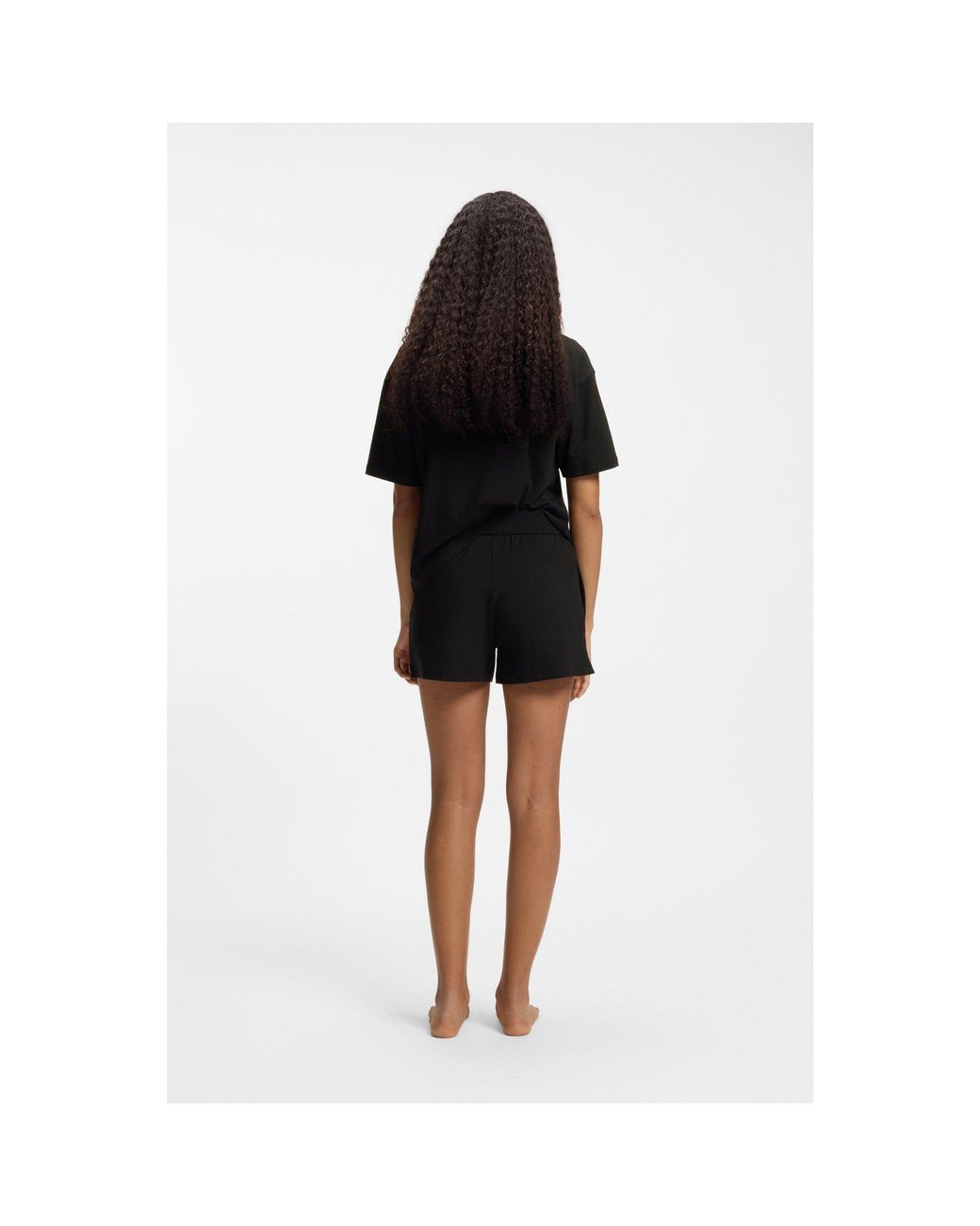 HUGO Black Regular-Fit Loungewear Bottoms