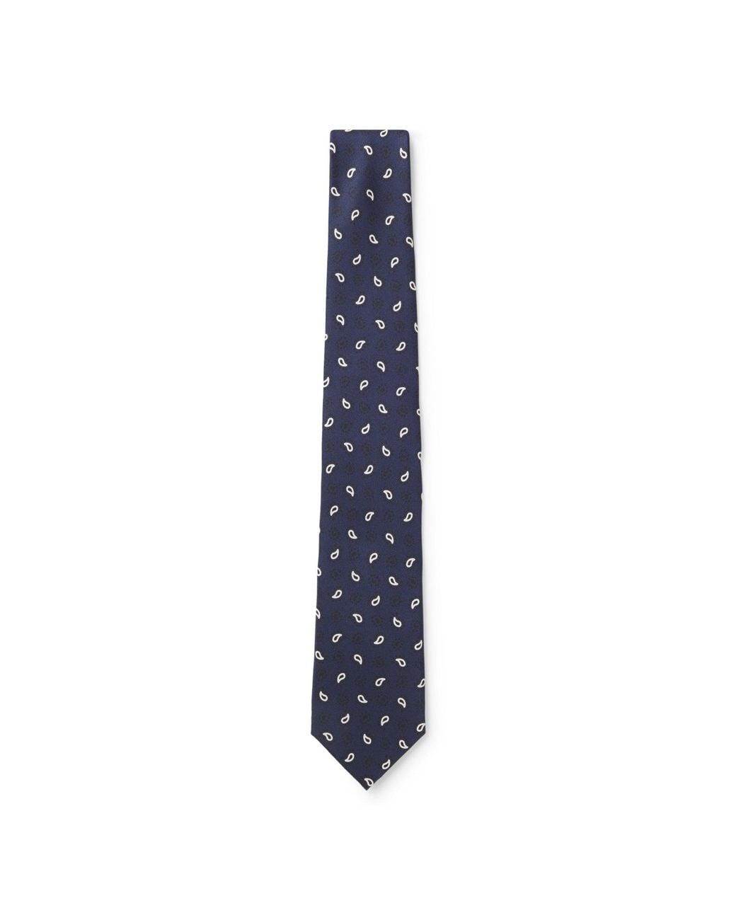 Boss Blue Silk Tie With All-Over Print for men