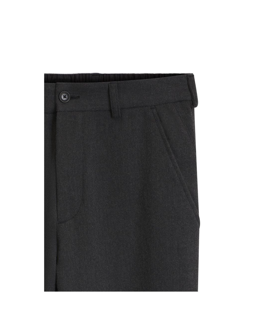 Boss Gray Tapered-Fit Trousers for men