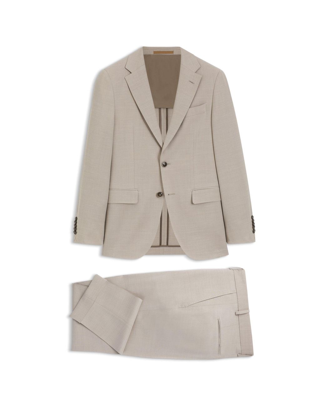 Boss Gray Two-Piece Slim-Fit Suit for men