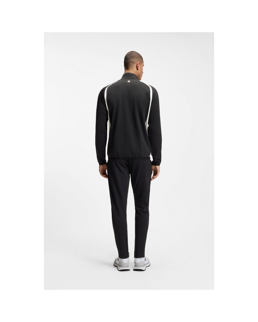 Boss Black Active Zip-Up Sweatshirt With Temperature-Regulating Performance for men