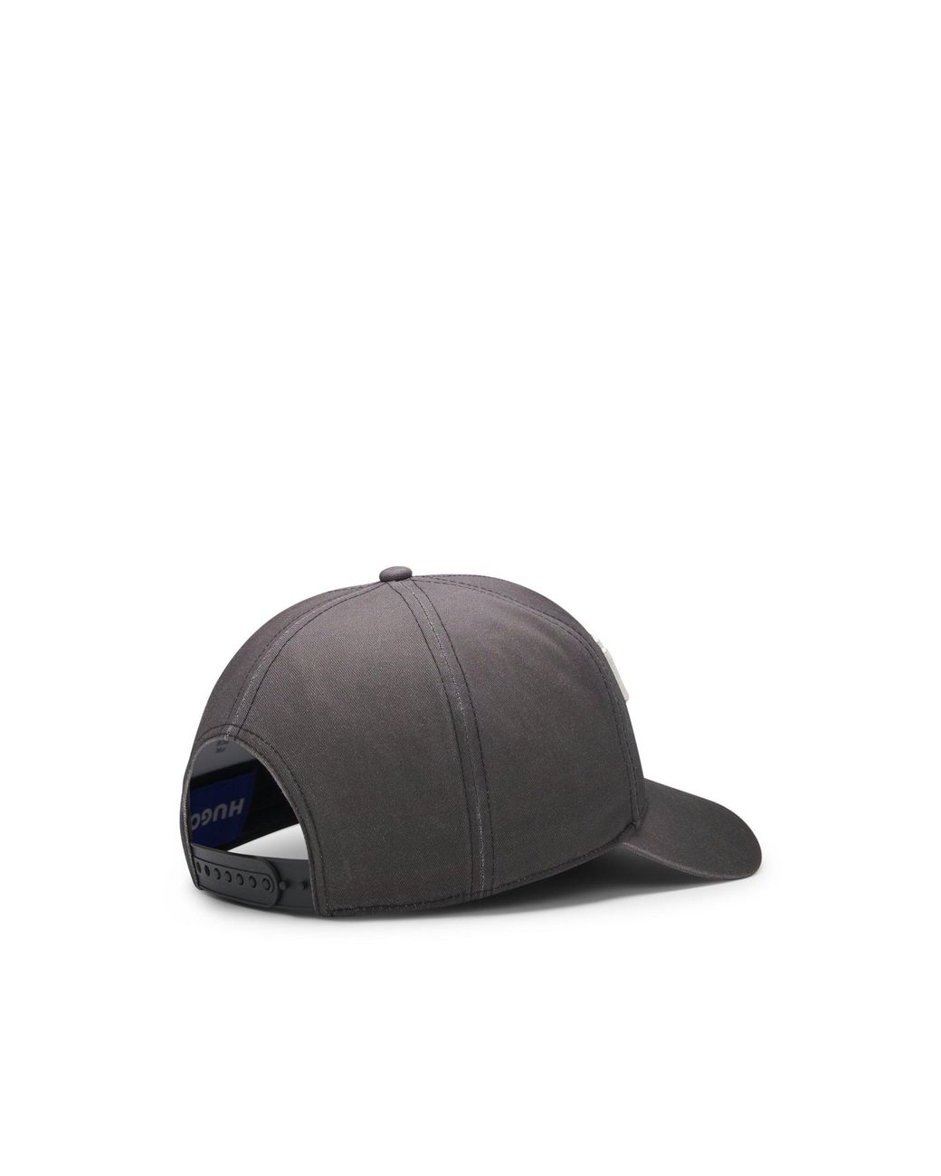 HUGO Black Cotton-Twill Cap With 3D Embroidered Logo for men