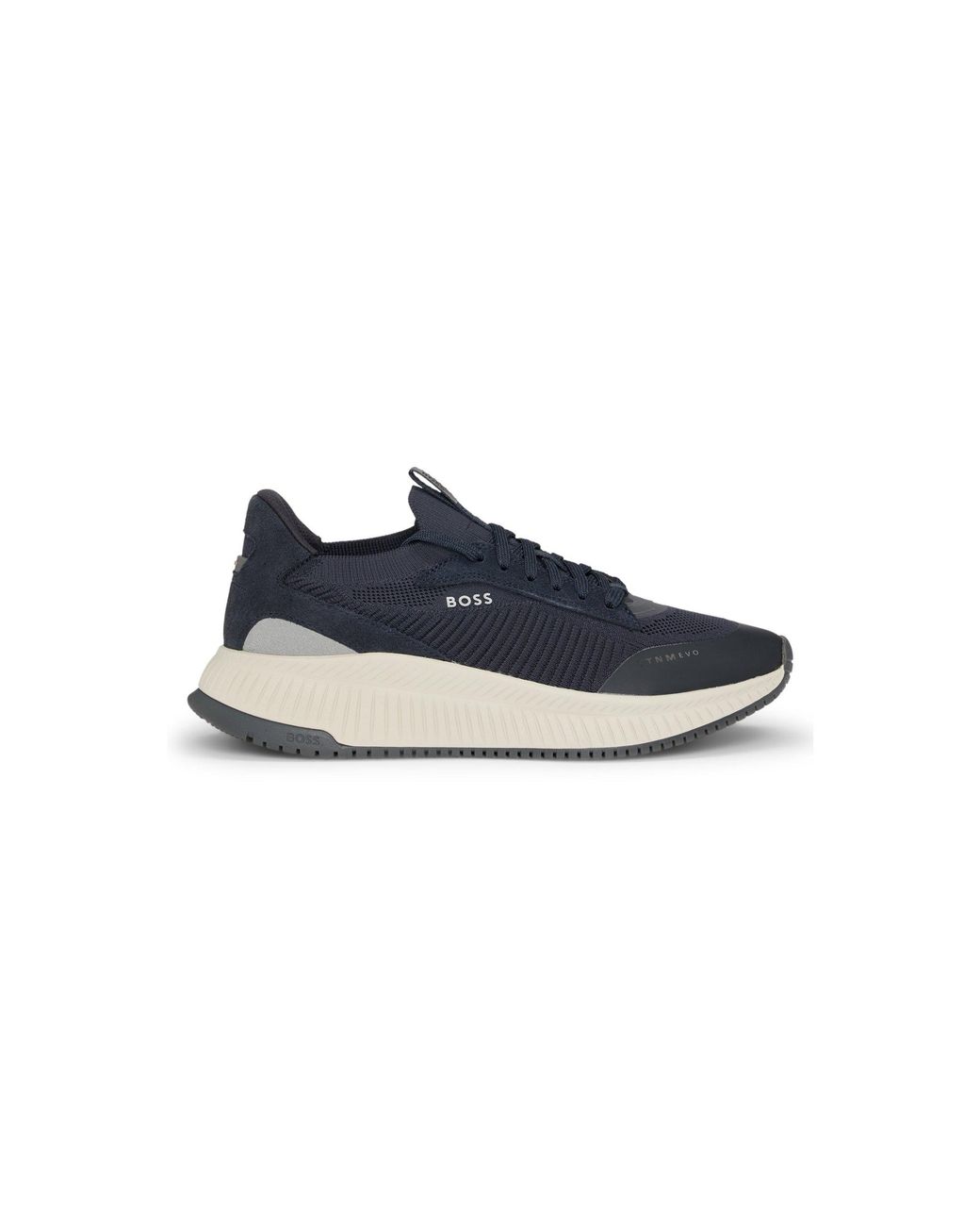 Boss Blue Ttnm Evo Trainers With Knitted Uppers for men