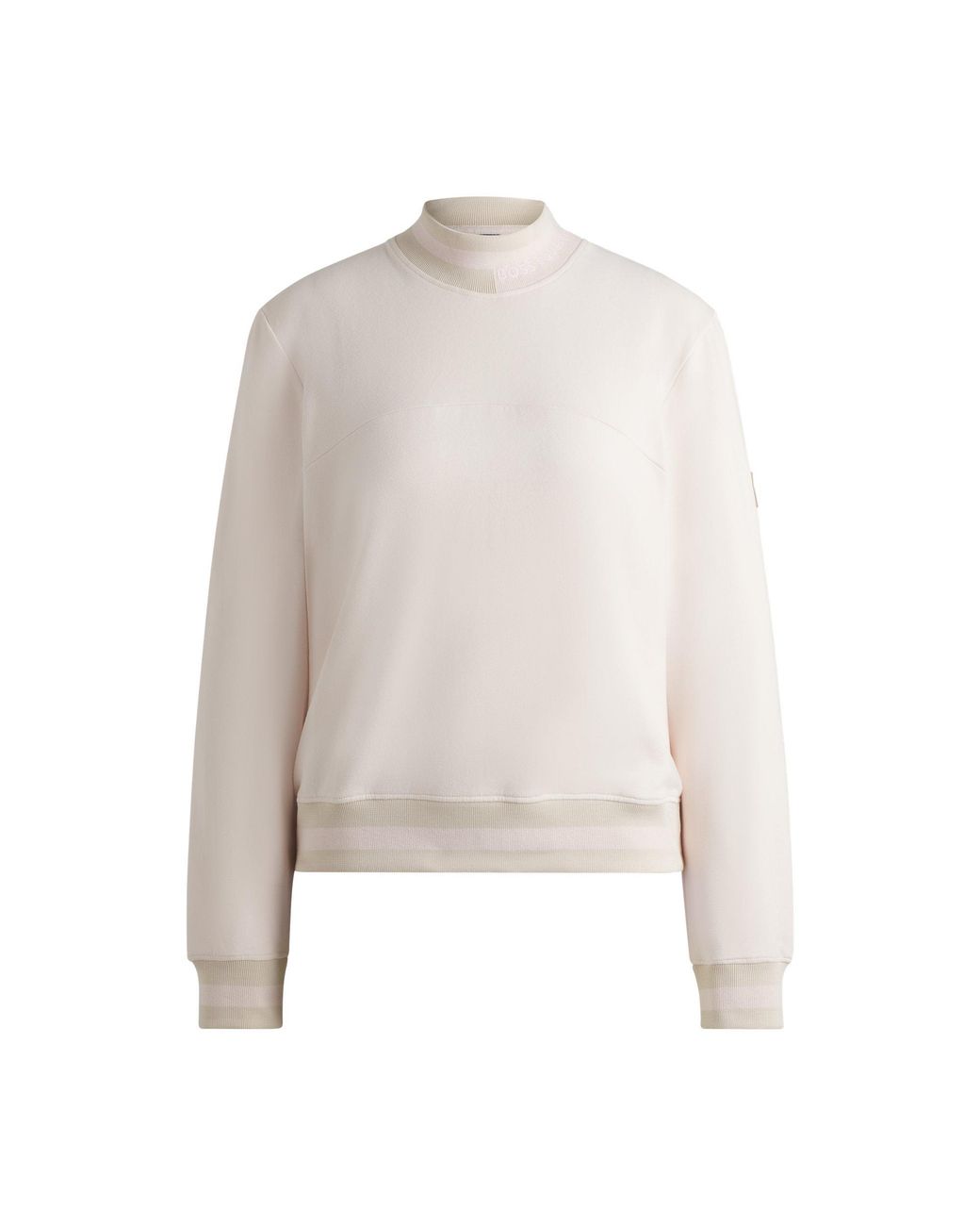 Boss White Equestrian Sweater