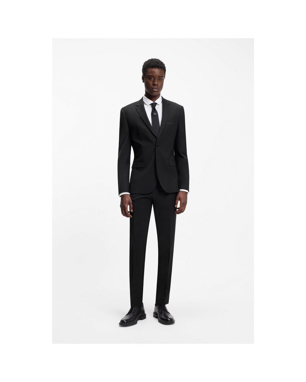 HUGO Black Two-Piece Extra-Slim-Fit Suit for men