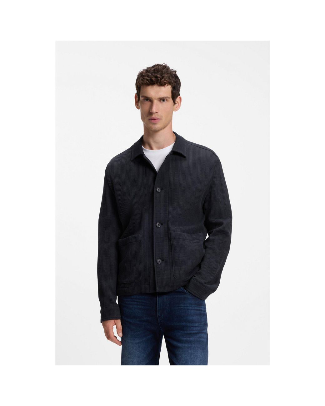 Boss Black Relaxed-Fit Overshirt for men