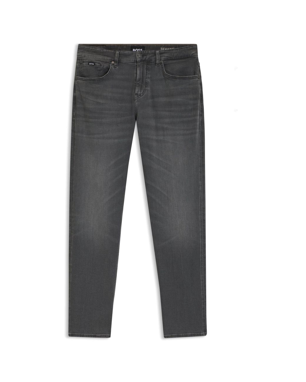 Boss Gray Maine Regular-Fit Jeans for men