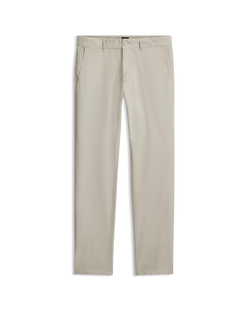 Boss White Slim-Fit Chinos for men