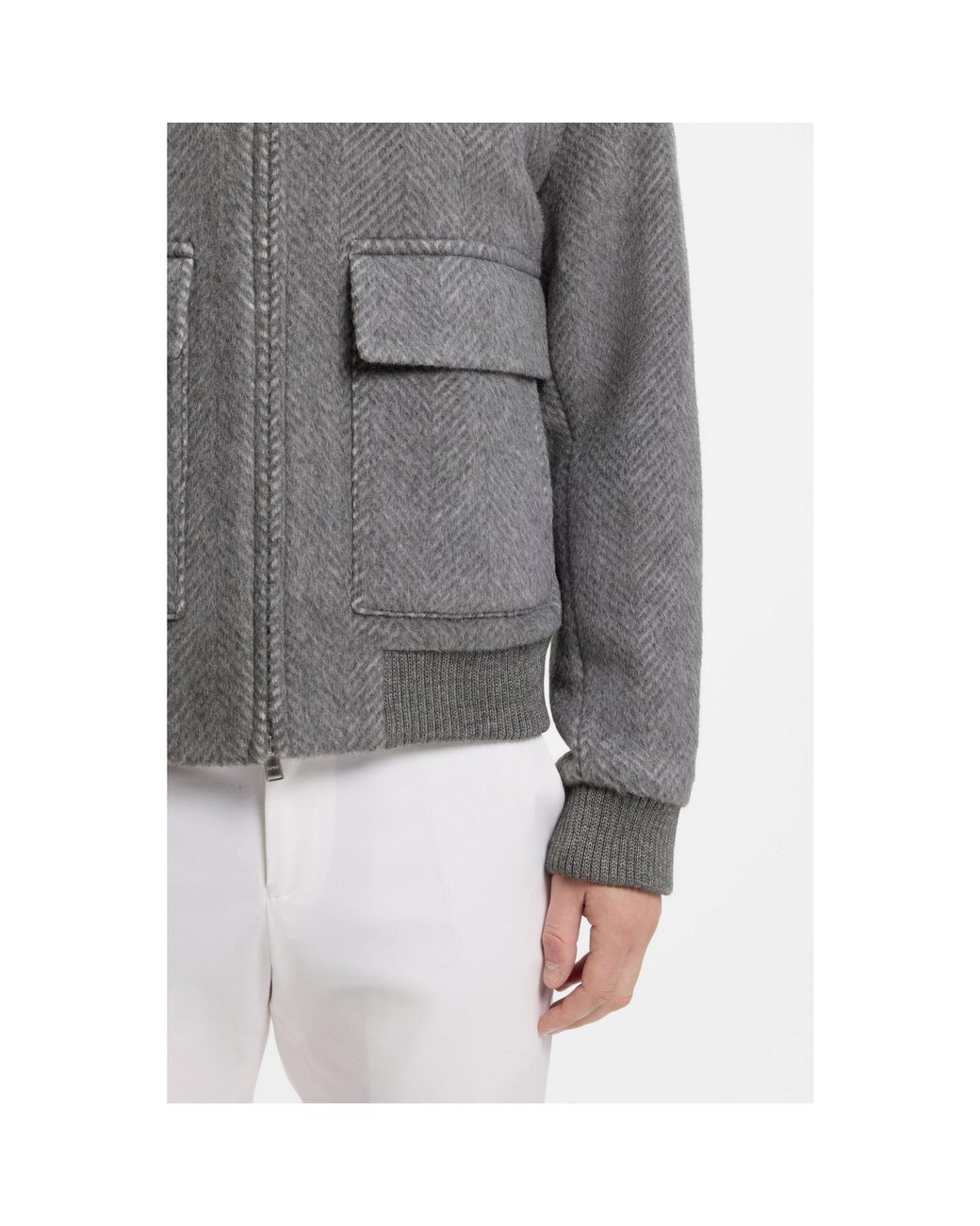 Boss Gray Relaxed-Fit Jacket for men