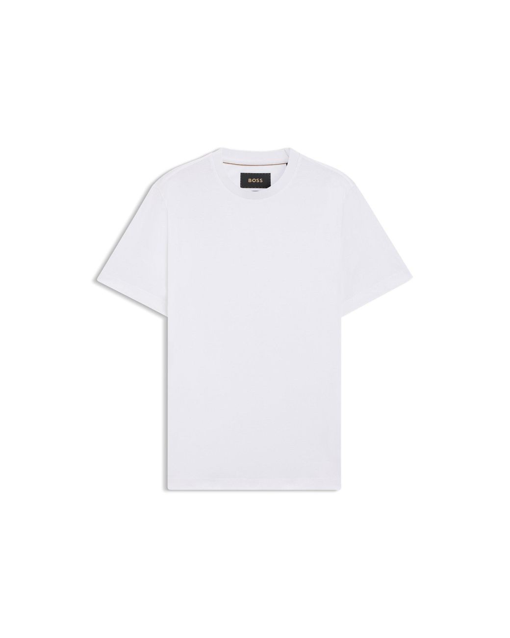 Boss White Crew-Neck T-Shirt for men
