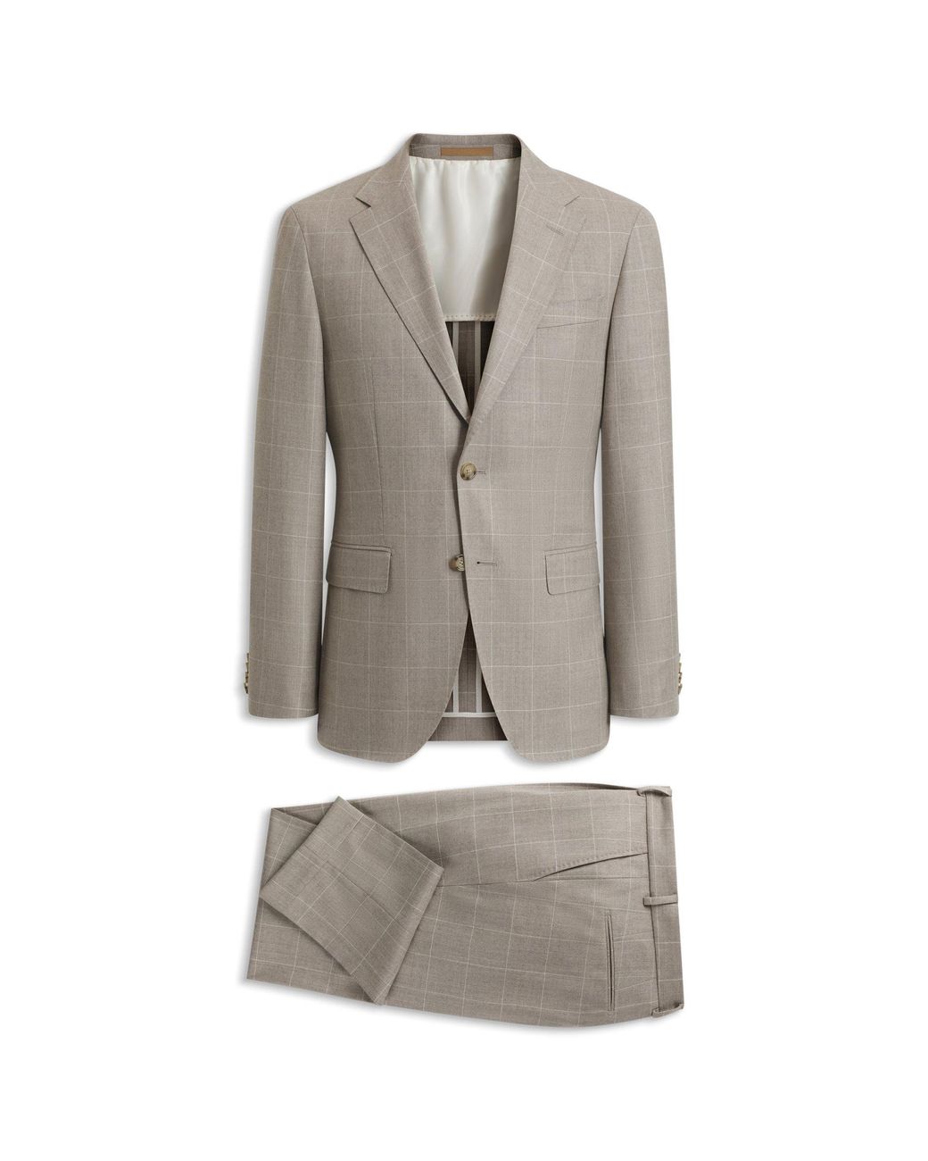 Boss Gray Two-Piece Slim-Fit Suit for men